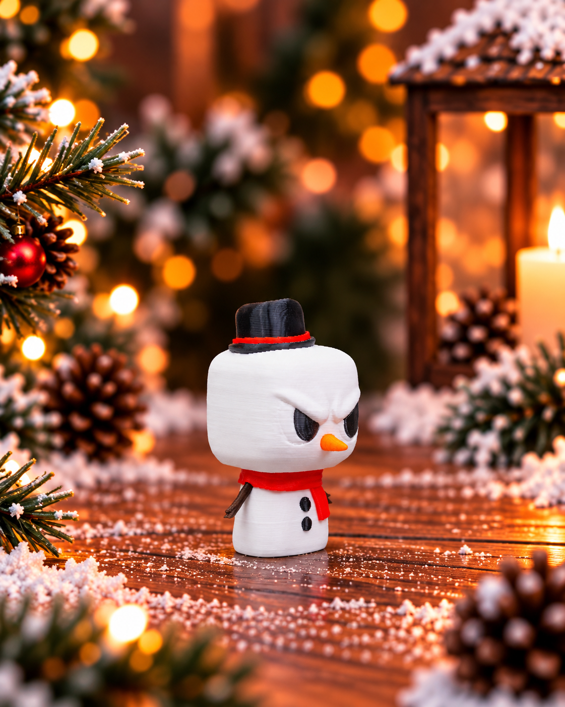 Grumpy Snowman