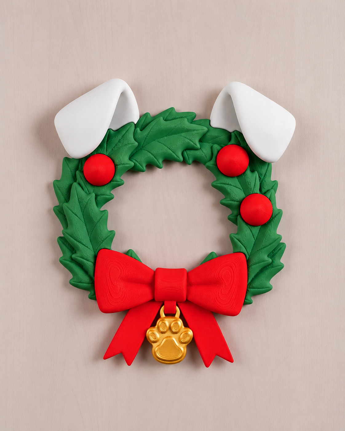 Julekrans m/hundeører