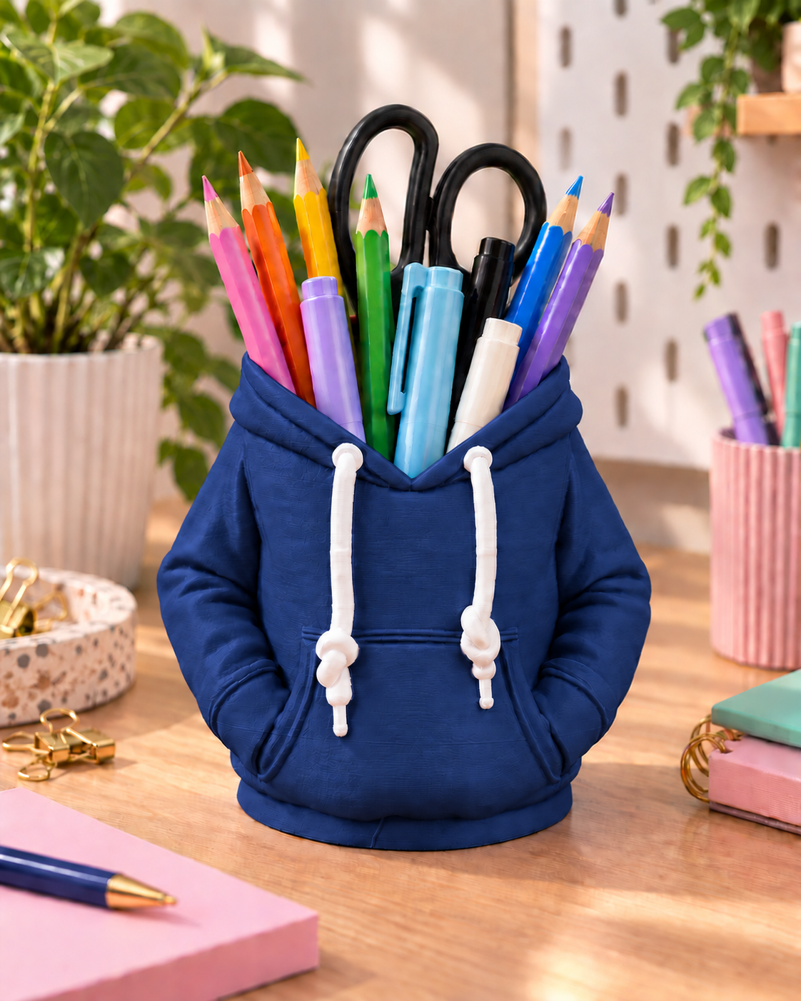 Hoodie penne- og sodavandsholder