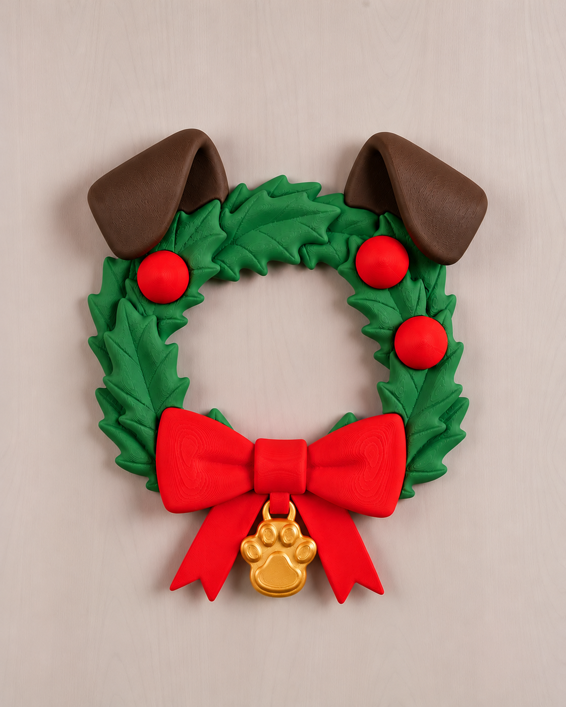 Julekrans m/hundeører