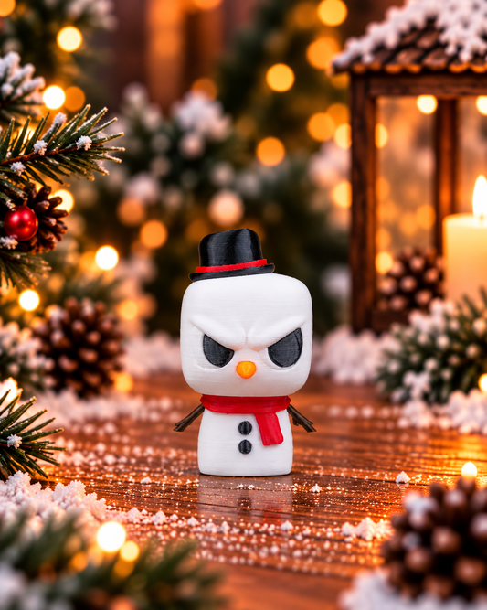 Grumpy Snowman