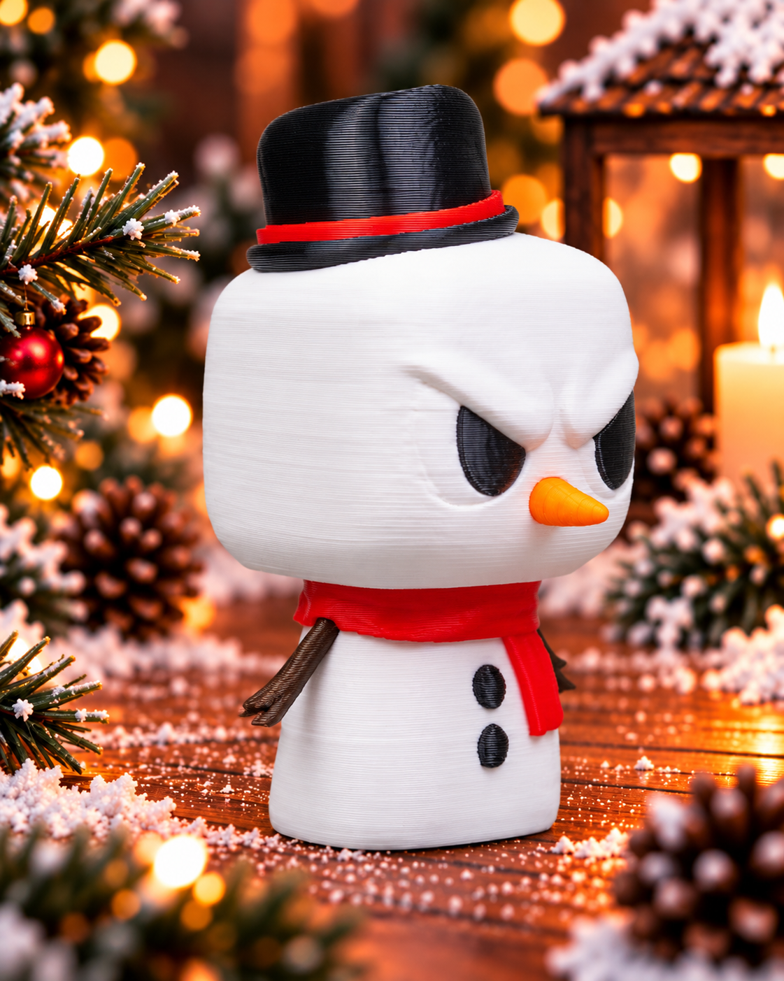 Grumpy Snowman