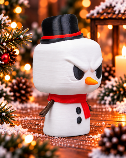 Grumpy Snowman