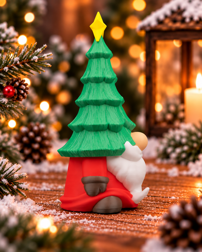Nisse med juletræ