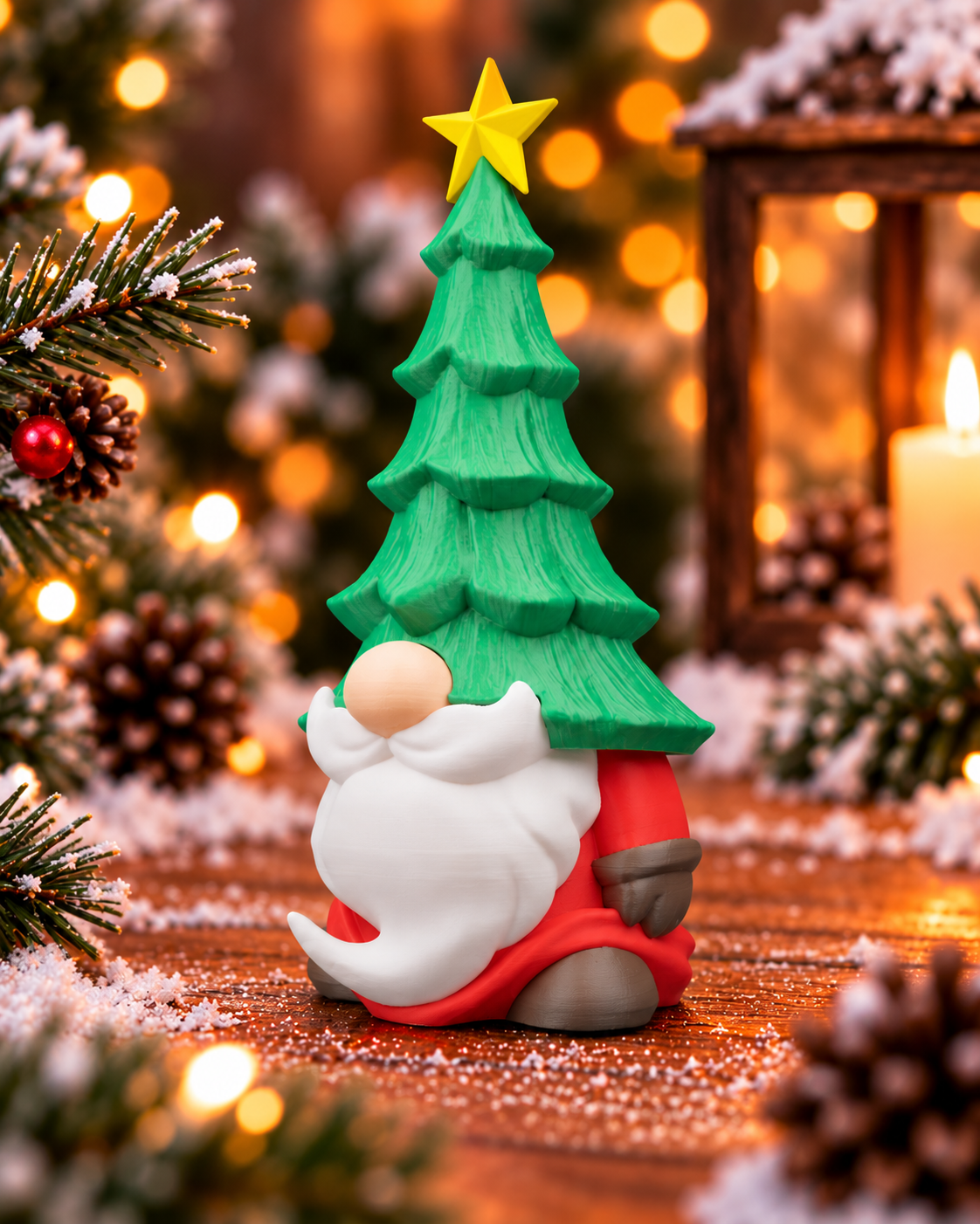 Nisse med juletræ