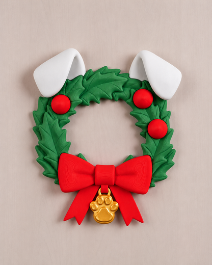Julekrans m/hundeører
