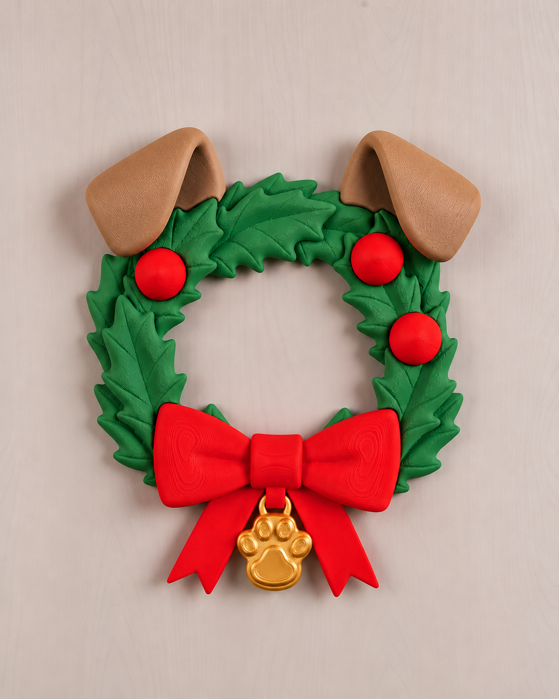 Julekrans m/hundeører
