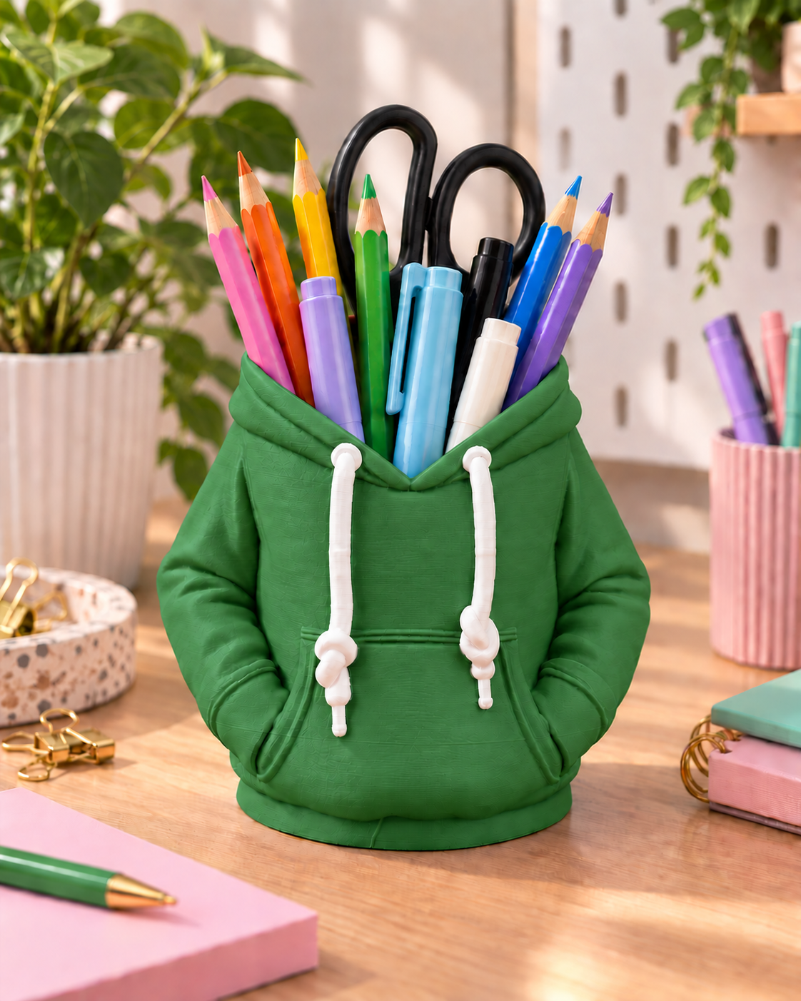 Hoodie penne- og sodavandsholder