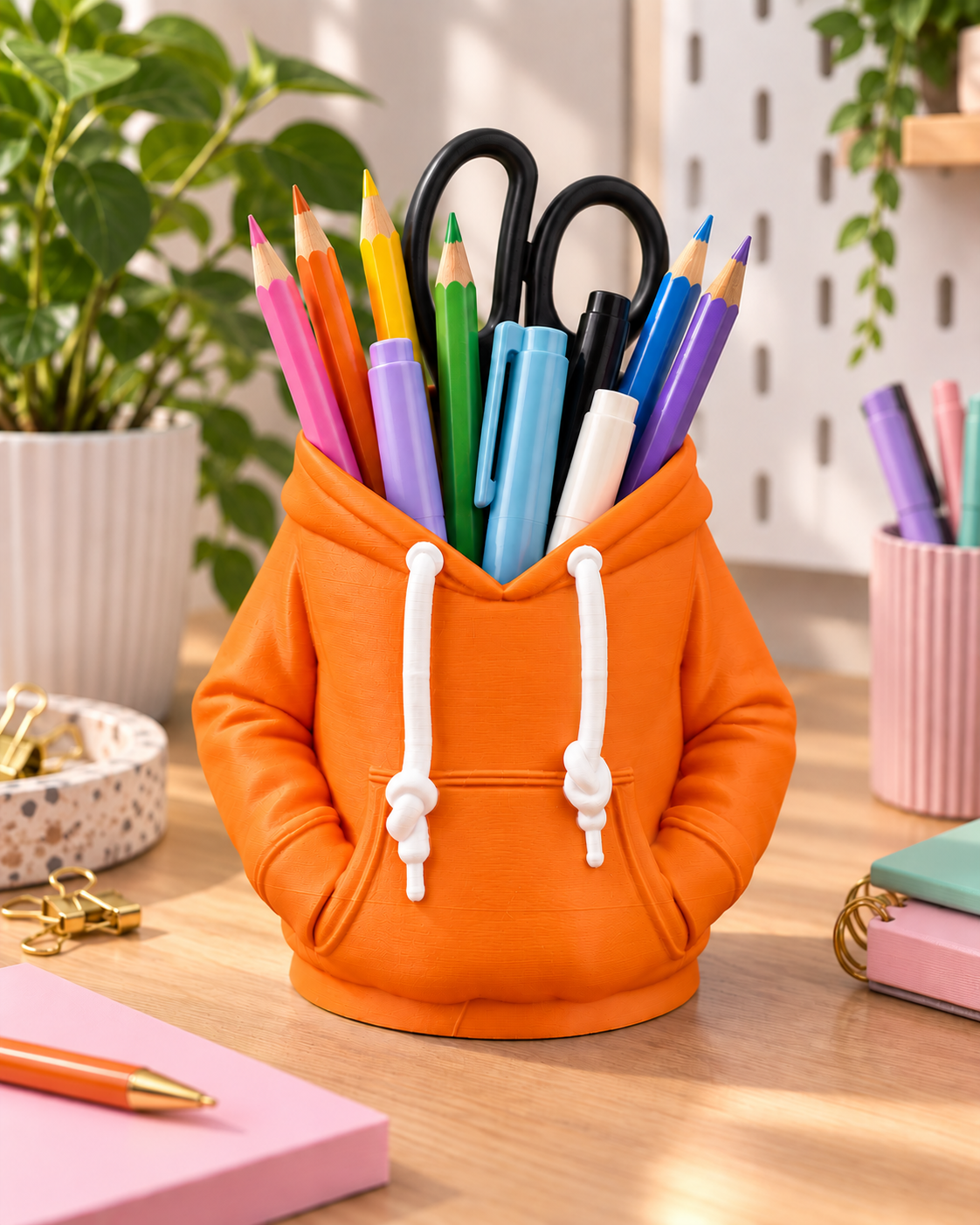 Hoodie penne- og sodavandsholder